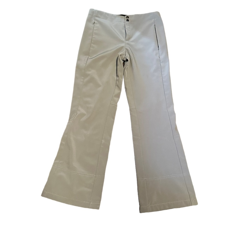 Snozu Gray Womens Soft Shell Breathable Flattering Ski Pants fleece lined
